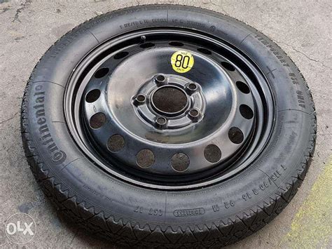 Temporary spare tires are designed to get you to your home or repair shop. . Spare donut tire